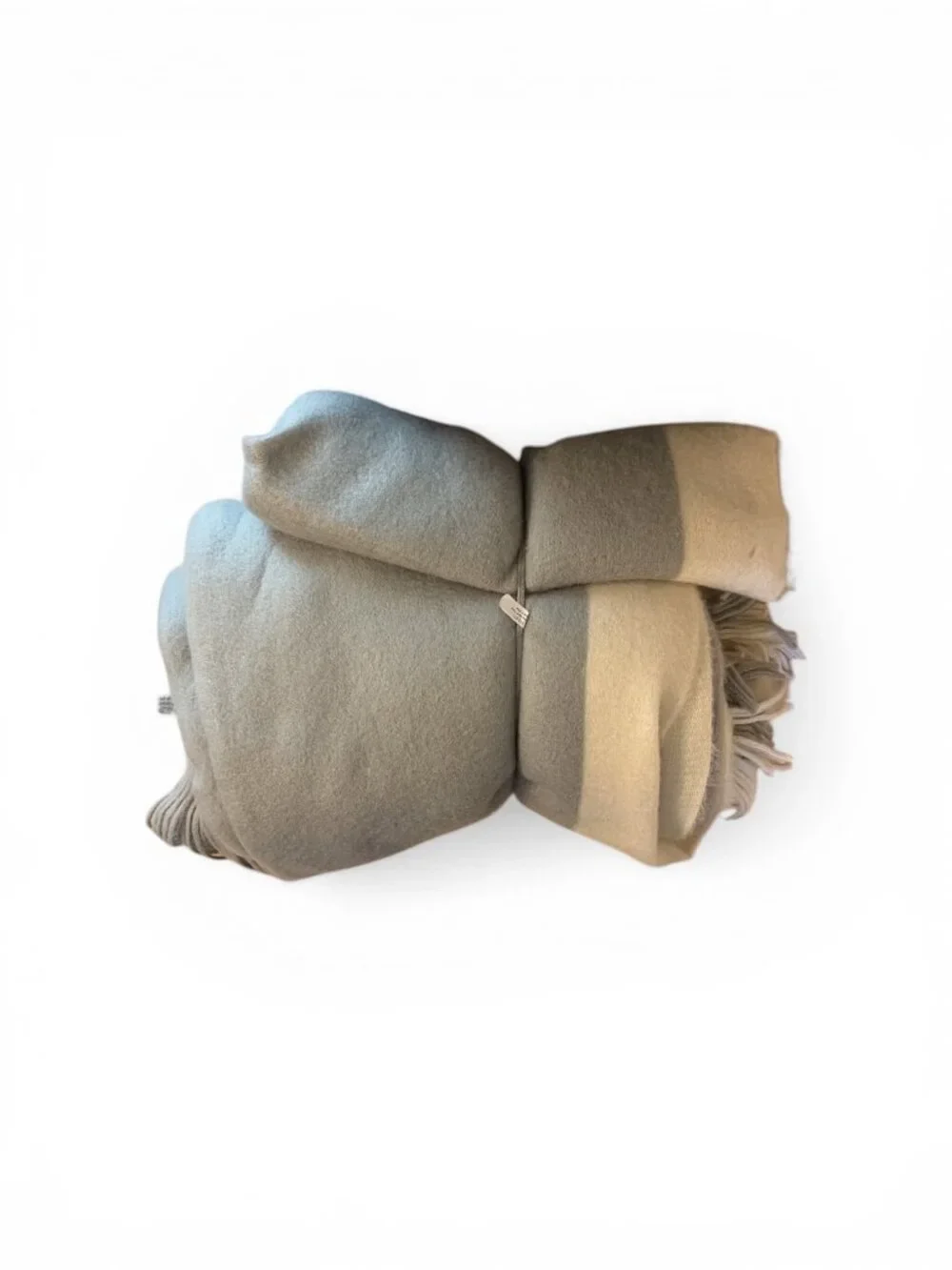 Crate & Barrel Throw Blanket – NWT Gray/Cream